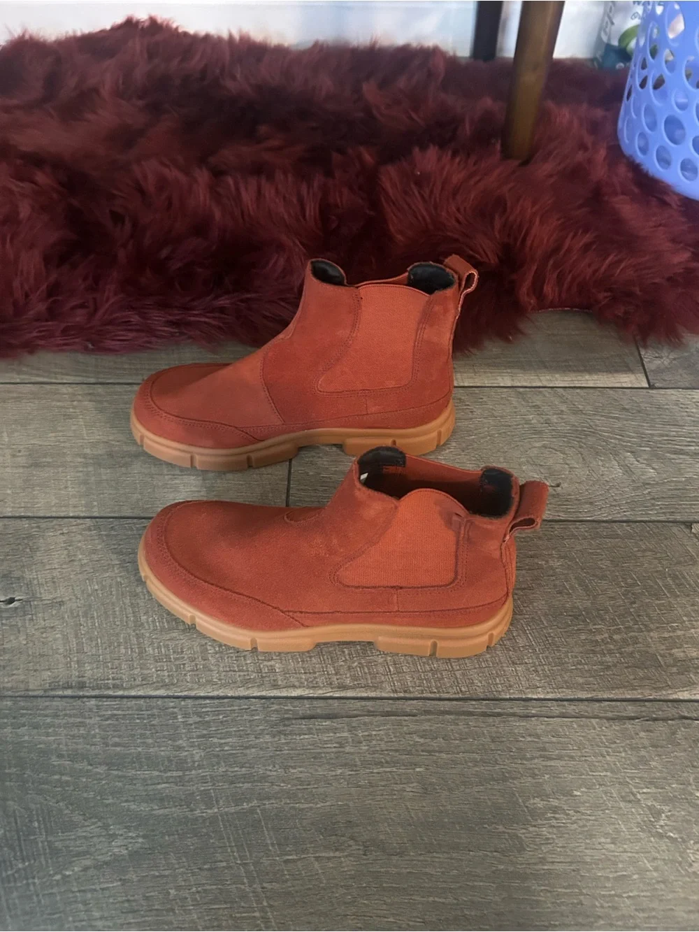 Sorel Women's Rust Orange Chelsea Platform Boots